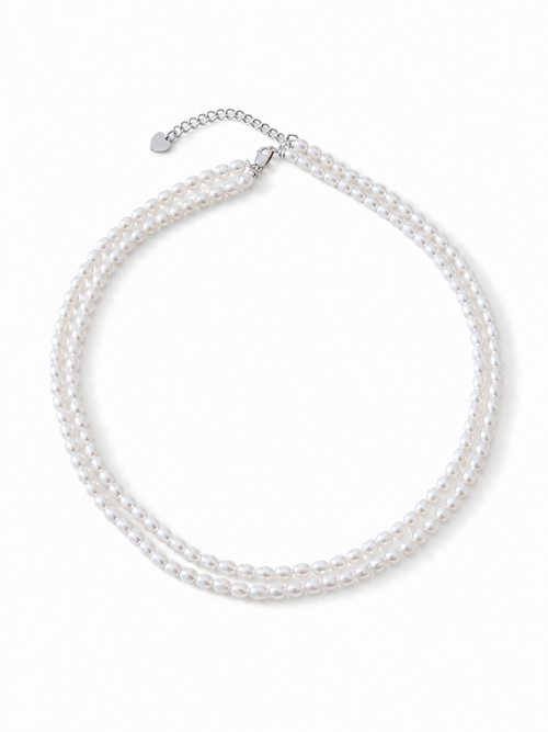 Double Layered Pearl Necklace