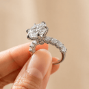 5 Carat Portuguese Cut Moissanite Dress Ring