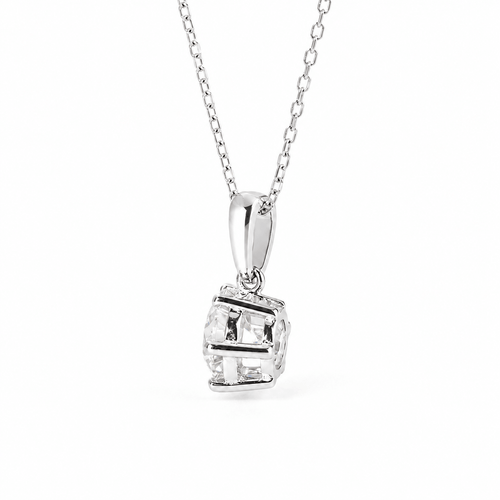 2 Carat Moissanite Solitaire Necklace