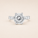 5 Carat Portuguese Cut Moissanite Dress Ring