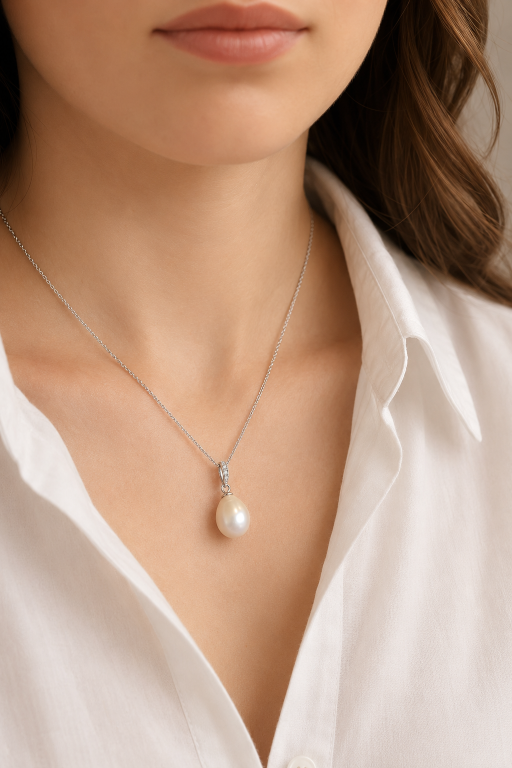 Freshwater Drop Pearl Necklace