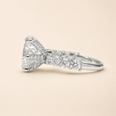 5 Carat Portuguese Cut Moissanite Dress Ring