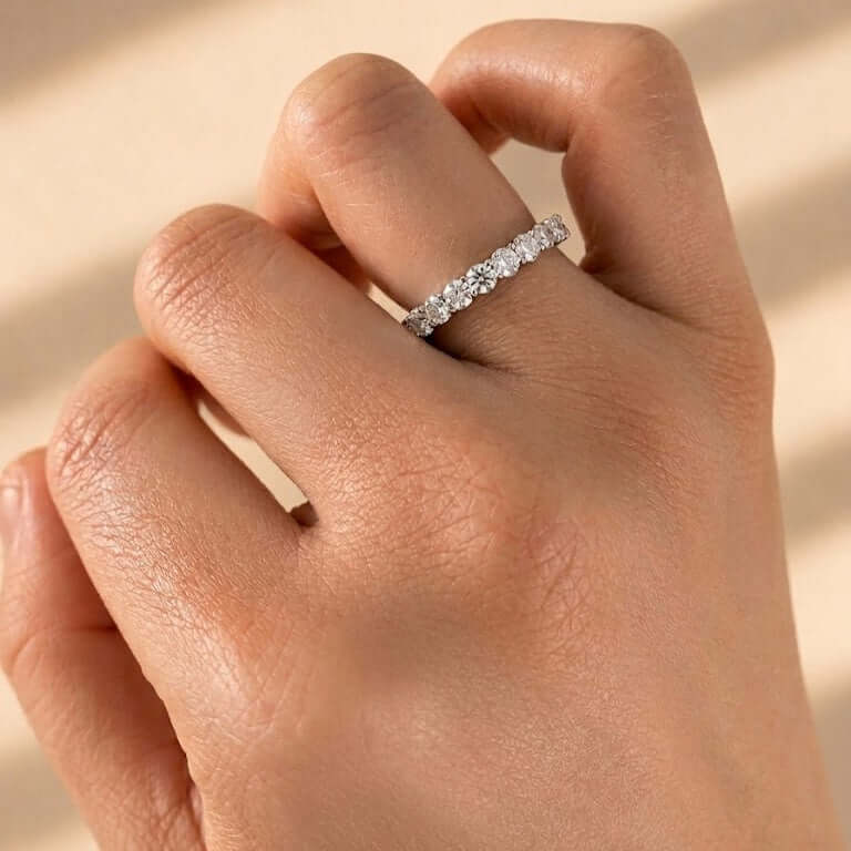 Full Eternity Moissanite Ring