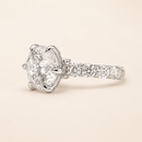 5 Carat Portuguese Cut Moissanite Dress Ring