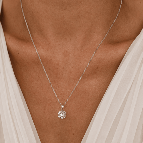 2 Carat Moissanite Solitaire Necklace
