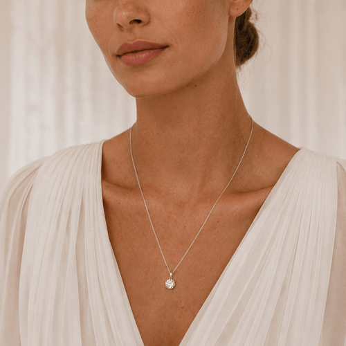 2 Carat Moissanite Solitaire Necklace
