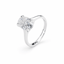 2.5 Carat Oval Cut Moissanite Ring