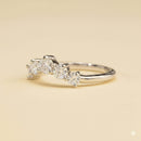 Arc Moissanite Half Eternity Ring 5