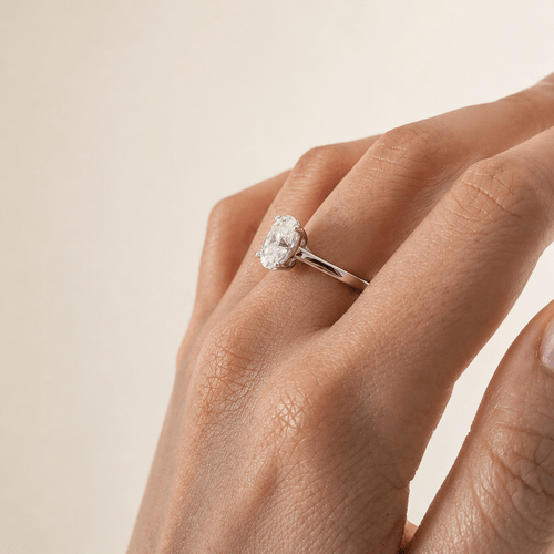 2.5 Carat Oval Cut Moissanite Ring