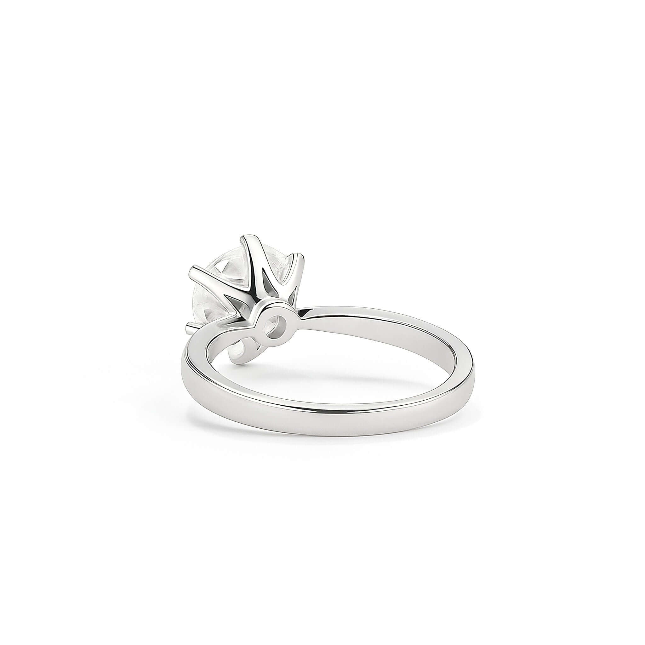Classic Moissanite Solitaire Ring (1 ct) 5