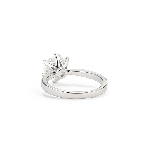 Classic Moissanite Solitaire Ring (1 ct) 5