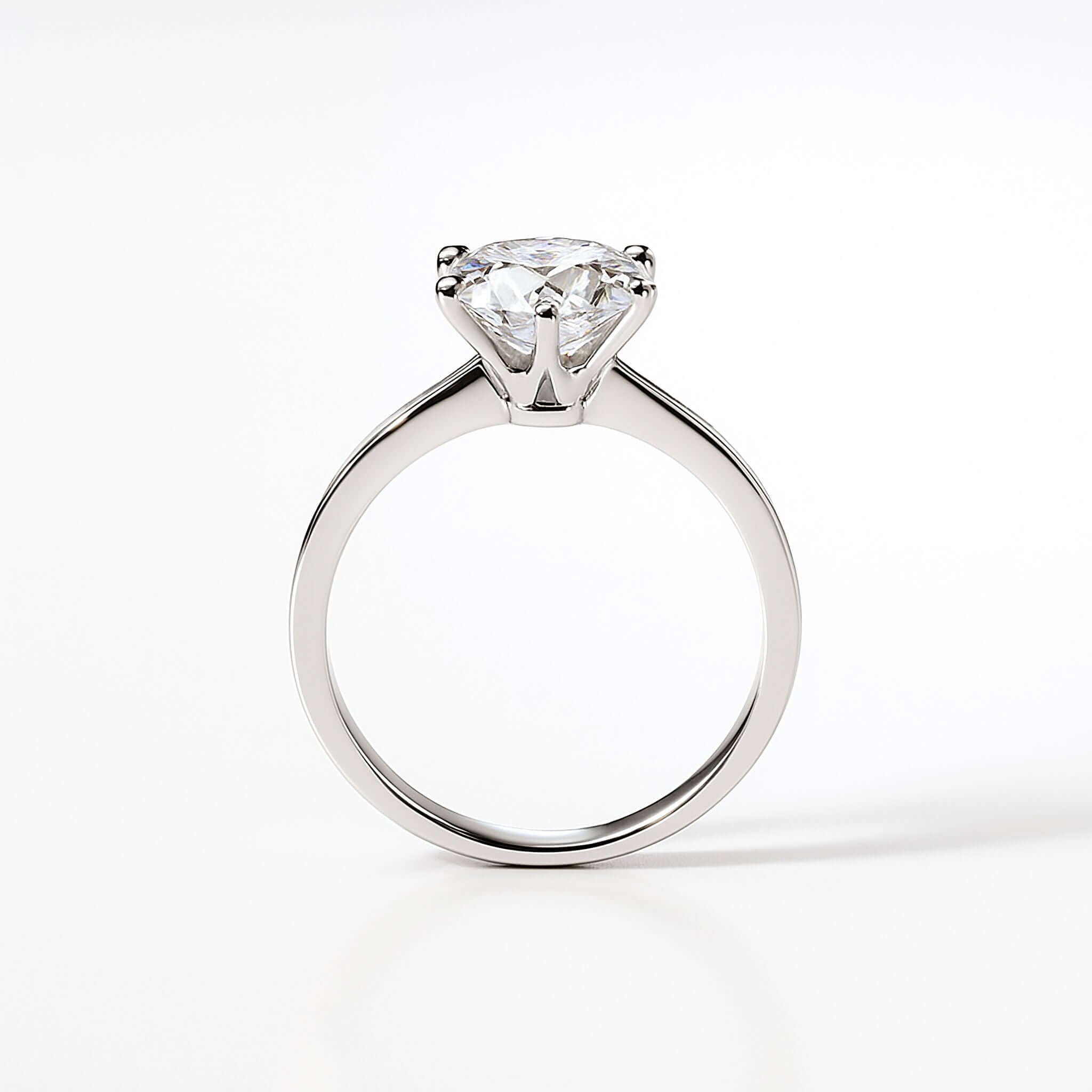 Classic Moissanite Solitaire Ring (1 ct) 5