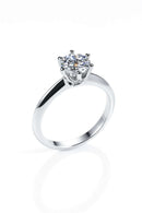 Classic Moissanite Solitaire Ring (1 ct) 5