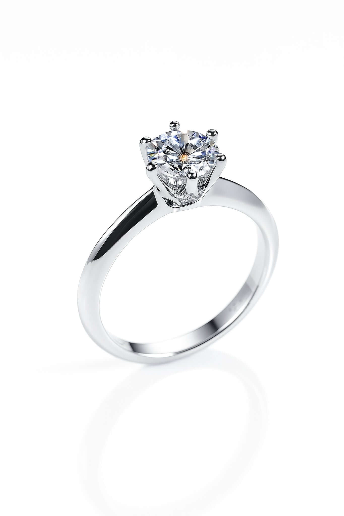 Classic Moissanite Solitaire Ring (1 ct) 5