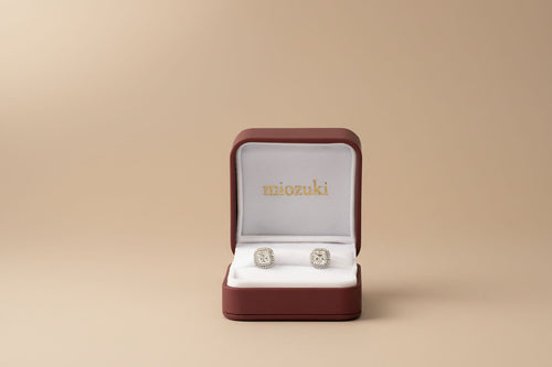 Courtside Halo Moissanite Studs