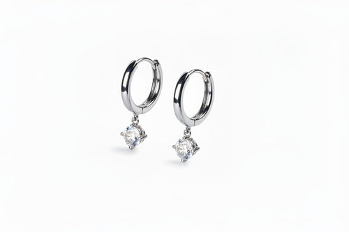Everyday Moissanite Hoop
