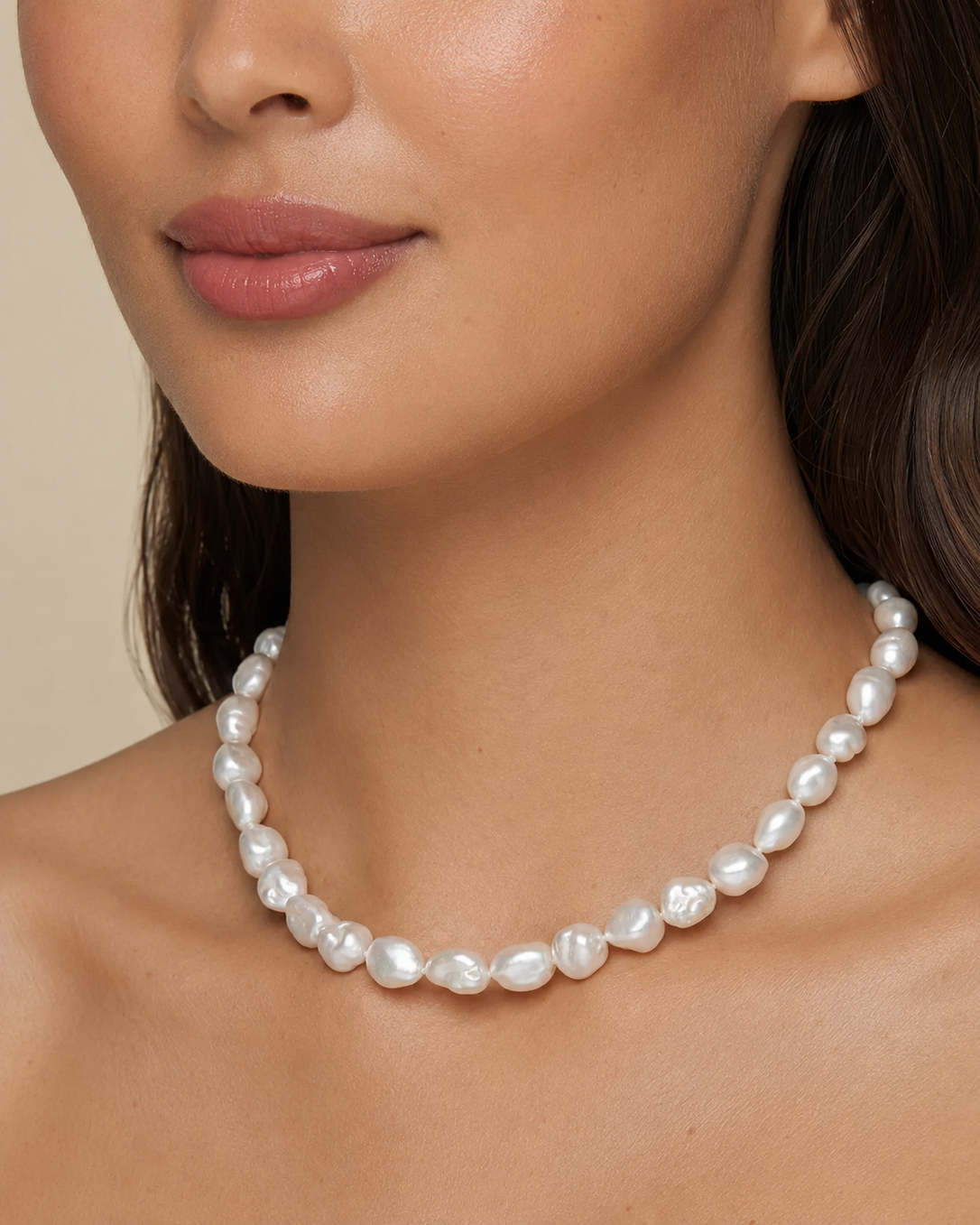 Baroque Pearl Strand Necklace