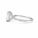 4 Carat Radiant Cut Moissanite Pave Ring