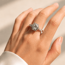 5 Carat Portuguese Cut Moissanite Dress Ring