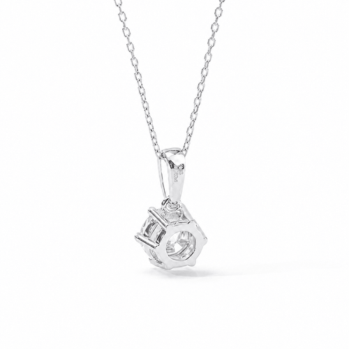 2 Carat Moissanite Solitaire Necklace