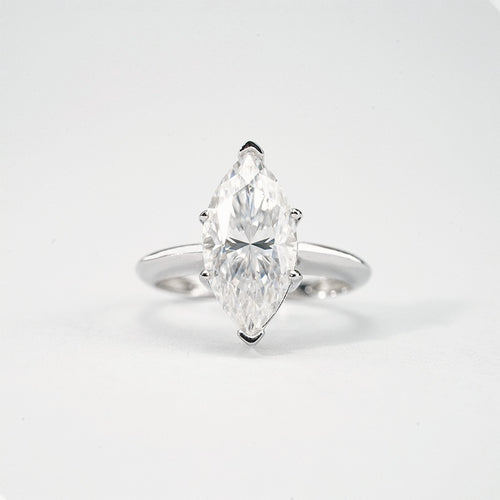 3 Carat Marquise Moissanite Ring