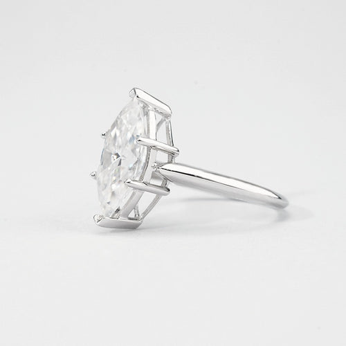 3 Carat Marquise Moissanite Ring