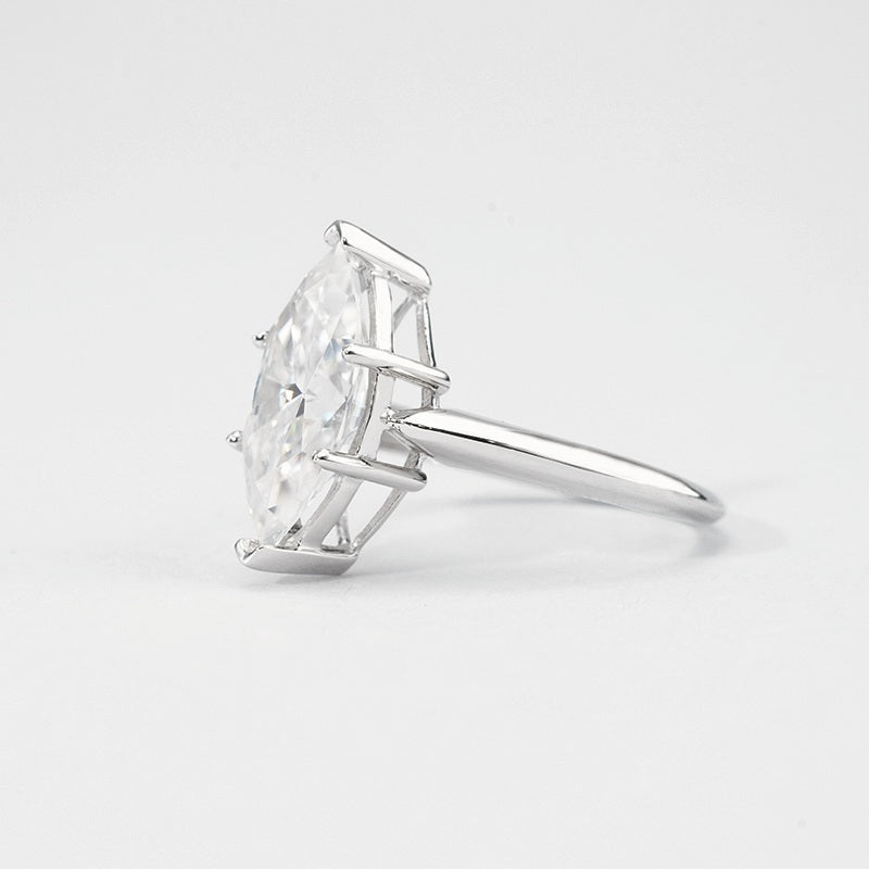 3 Carat Marquise Moissanite Ring