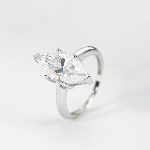 3 Carat Marquise Moissanite Ring