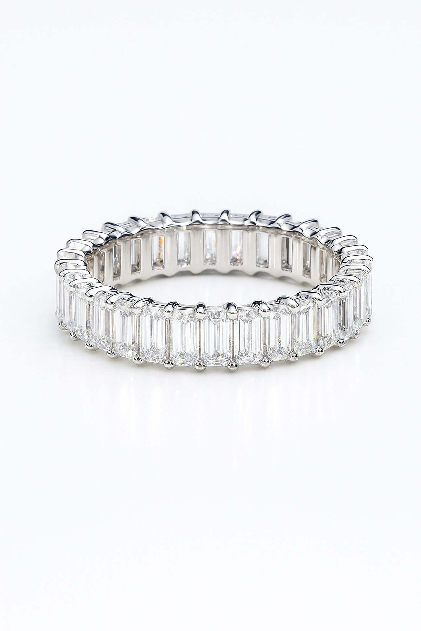 Moissanite Baguette Ring