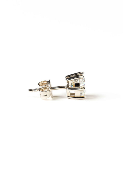 Moissanite Solitaire Studs 0.5 Carat