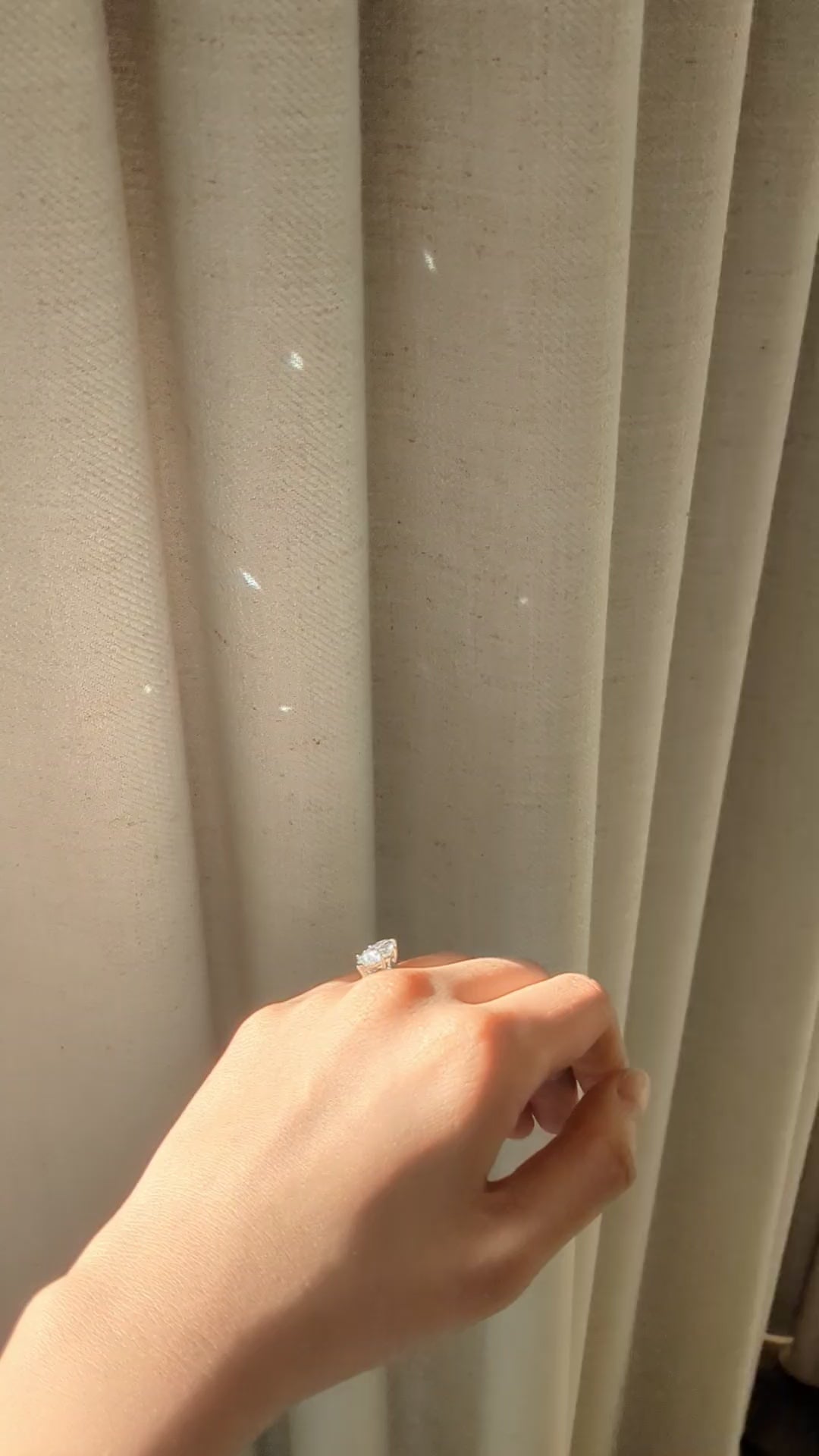 3 Carat Marquise Moissanite Ring