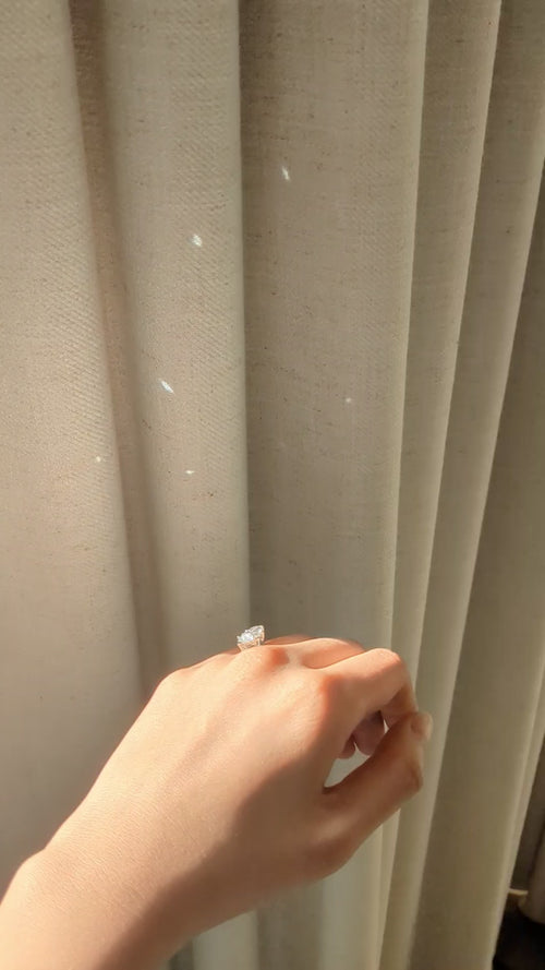 3 Carat Marquise Moissanite Ring
