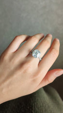 5 Carat Long Cushion Cut Moissanite Pave Ring