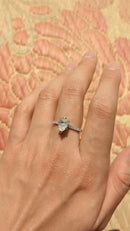1.5 Carat Pear-Cut Pave Moissanite Ring
