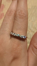 Seven Stones Moissanite Half Eternity Ring