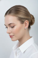 Round Halo Moissanite Studs