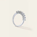Seven Stones Moissanite Half Eternity Ring 5