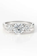 Three Stones Moissanite Ring 5