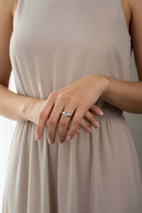 Three Stones Moissanite Ring 5