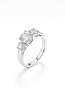 Three Stones Moissanite Ring 5