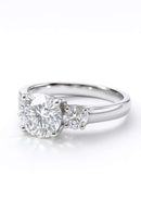 Three Stones Moissanite Ring 5